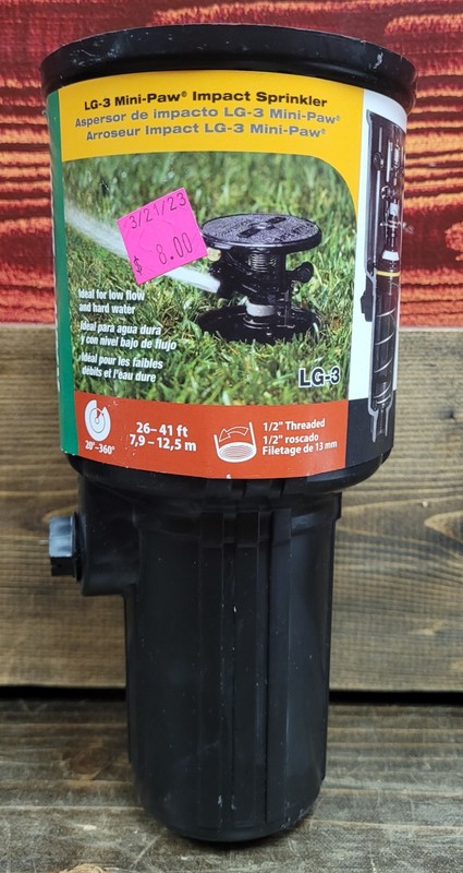 Rain Bird LG-3 Mini-Paw Impact Sprinkler (LG-3) (New Shelf Wear)