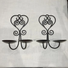 Pier one imports, 11” Copper Black PAIR WALL SCONCES