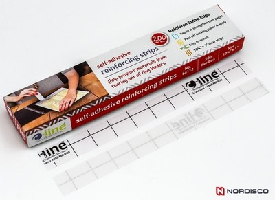 C-Line 64112 Self-Adhesive Reinforcing Strips, Box of 200