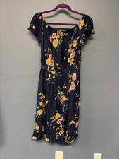 Old Navy Women’s Floral Off Shoulder Midi Dress Navy Size Small