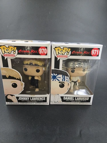 Funko Pop Cobra Kai  Lot Of 2 Daniel #971 And Johnny #970 Complete In Box...