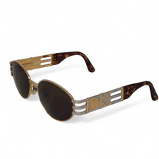 FENDI Vintage Sunglasses - Gold, Silver Tortoise SL7027