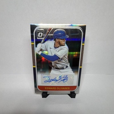 Panini Donruss Optic Edward Olivares Autographed Rookie Retro 1987 RS87-EO Roya 