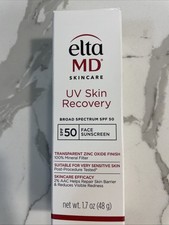 EltaMD UV Skin Recovery SPF 50 Face Sunscreen 1.7 Oz NIB Exp 2027/04