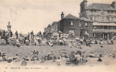 POSTKARTE SUSSEX BOGNAR OPEN AIR KONZERT GEO EDGARS THESPIANER um 1912
