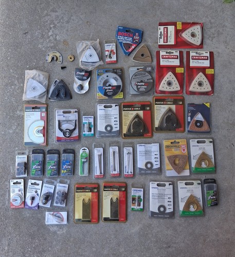40 PIECE LOT OF BLADES FOR OSCILLATING AND ROTARY TOOLS