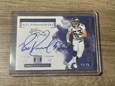 2019 Panini Impeccable Victory Signatures Bill Romanowski On Card auto 44/49 
