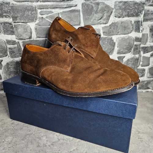 Scarpe derby Trickers in camoscio marrone olmo taglia 9,5 (UK) con scatola stile 7869SS - Foto 2 di 14