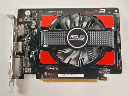 Lot of 2 Asus AMD Radeon R7 250 1 GB GDDR5 PCI Express 3.0 x16 Video Card