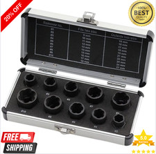 Bolt Extractor Set 14-Piece Stripped Bolt Extractor Socket Set with Storage Case