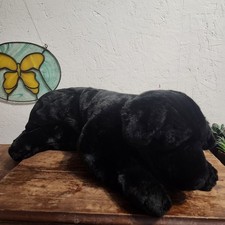Vtg 25" Plush Black Labrador Retriever Lab Dog Animal Alley Toys R Us Floppy