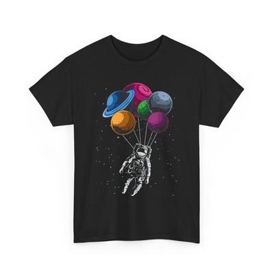 Astronaut T-Shirt, Astronaut with Planets Space Astronomy Women Men Shirt