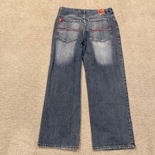 Vintage Paco Jeans Mens 38x33 Relaxed Wide Leg Distressed Denim Y2K Baggy Pants