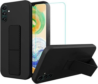 Samsung Galaxy A04S TPU Case Telescopic Kickstand+Glass Screen Protector Cover