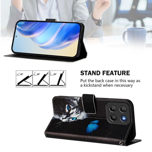 For Motorola G86 G05 G56 E14 E15 Edge 60 Printed Wallet Leather Phone Case Cover - Picture 57 of 168
