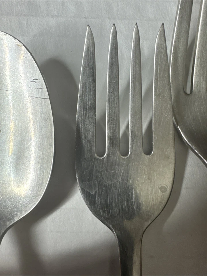 Cubiertos florales de acero inoxidable Sears WOOD DALE cucharadita ensalada, tenedor de cena, cuchillo Foto 3 de 4