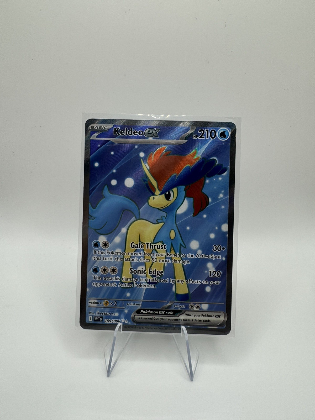 KELDEO ex 159/086 - White Flare - Ultra Rare - Holo