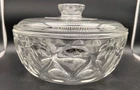 Pyrex Vintage Thumbprint Casserole Lid & Bowl -Glass Covered Ovenware Set