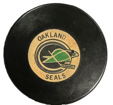 1967-76 Art Ross Converse Reverse Oakland Seals Official Game Puck NHL
