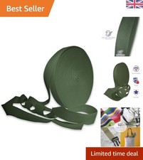 Durable 25mm Heavy Duty Webbing in Olive Green - Ideal for Crafts & Outdoor Use