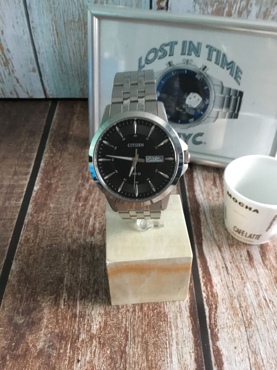 Citizen Men's Watch 1502-S097827 Quartz Black Dial Day Date Citizen Men's Watch 1502-S097827 Quartz Black Dial Day Date