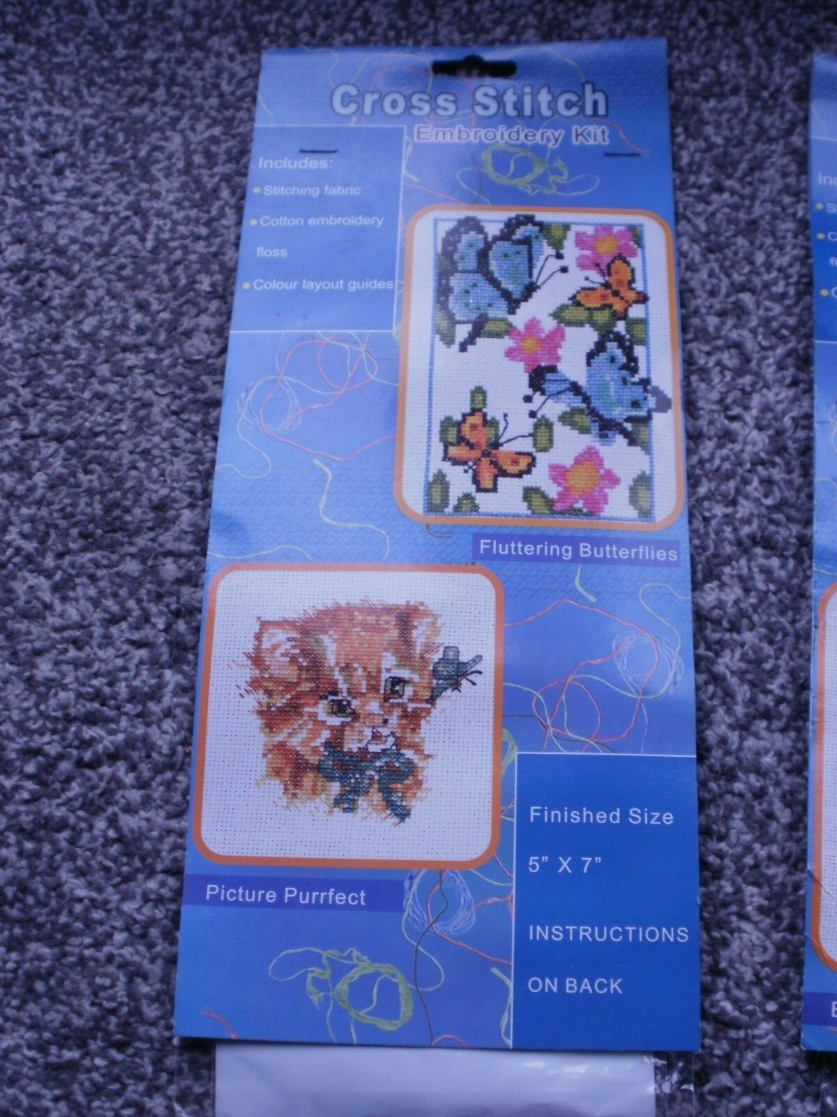 cross stitch embroidery kit unused clean eBay