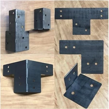 PostHugger™ 6x6 to 4x4 Post Adapter Brackets & Outside Corners! 1/8" Thick Steel
