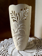 beautiful 7" Lenox vase with raised and cut out design - perfect made in USA