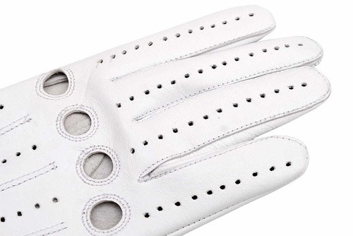WOMEN REAL SOFT GOATSKIN LEATHER DRIVING GLOVES - Picture 30 of 37