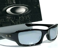 NEW Oakley FIVES Squared BLACK w POLARIZED Galaxy Chrome Mirror Sunglass 9238