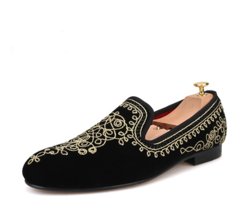 Men's Luxury Round Toe Gold Line 