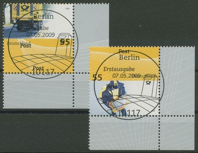 Bund 2009 Post: Post universal 2733/34 Ecke 4 mit TOP-ESST Berlin (E3867)