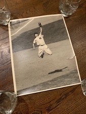 1957 Gil McDougald Yankees Stadium Original LARGE Press Photo NYT