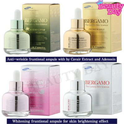 Premium Luxury Anti-Wrinkle Ampoule 30ml Caviar Whitening Gold Serum made KOREA