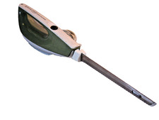 Vintage Avocado Green Elektromesser mit Scheide Hamilton Beach Scovil 296 1 Retro Mod