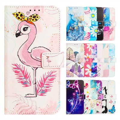 For TCL T-Mobile Revvl 7 Pro/6 Pro/7 Pattern PU Leather Wallet Case Phone Cover