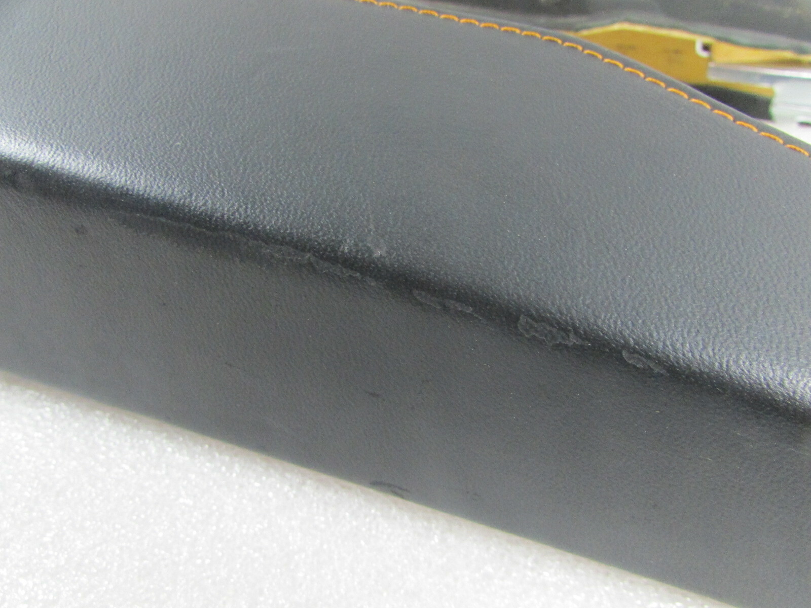 Lamborghini Gallardo, Console Front Trim, Black/Orange, Used, P/N 400863242B