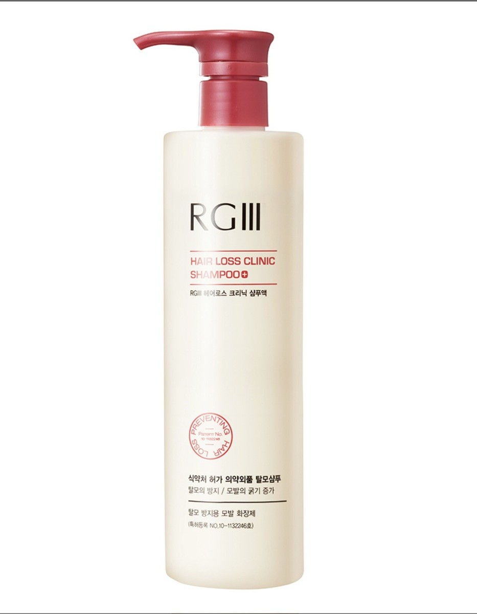 RGIII RG3 HAIR LOSS CLINIC SHAMPOO Red Ginseng 520ml 2pcs (Free