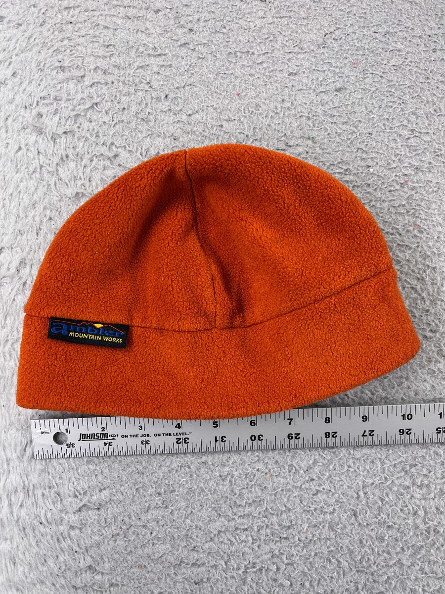 Ambler Mountain Works Beanie Toque Adult Small Orange Fleece