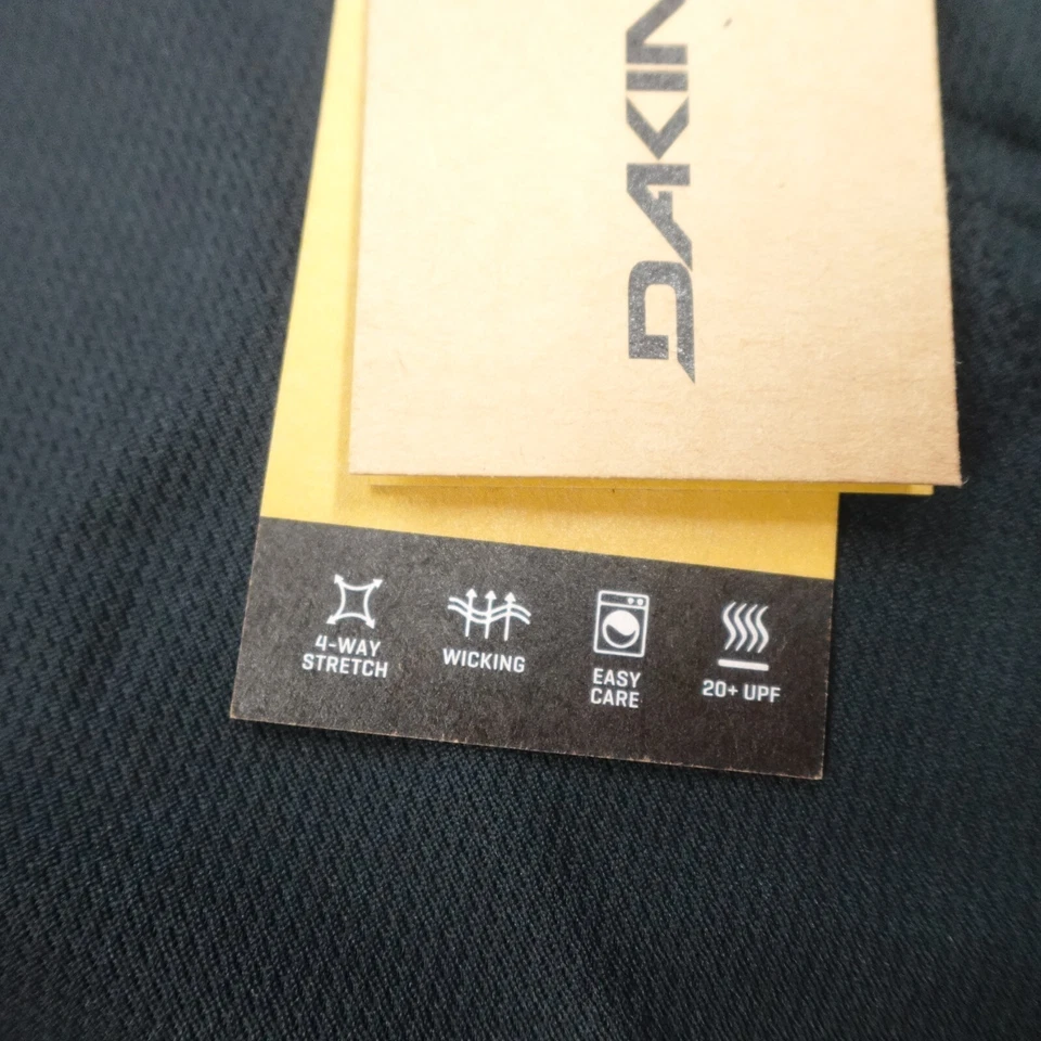 Camiseta masculina Dakine Thrillium manga longa UPF elástica anti microbiana/odor preta - Imagem 3 de 4