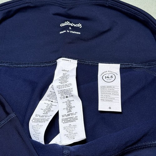 Allbirds Women's Natural Legging True Navy 26.5” Inseam Athletic GYMWEAR Size L - Picture 4 of 8