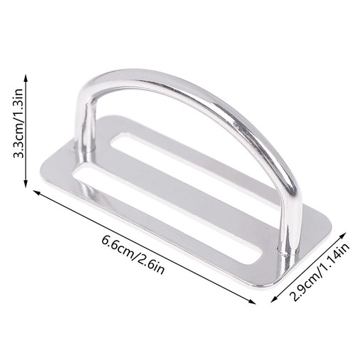 316 Gardien de glissière de ceinture de poids de plongée en acier inoxydable - Afbeelding 2 van 9