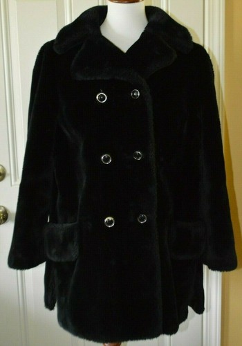 Faux Fur DBL Breasted Coat 