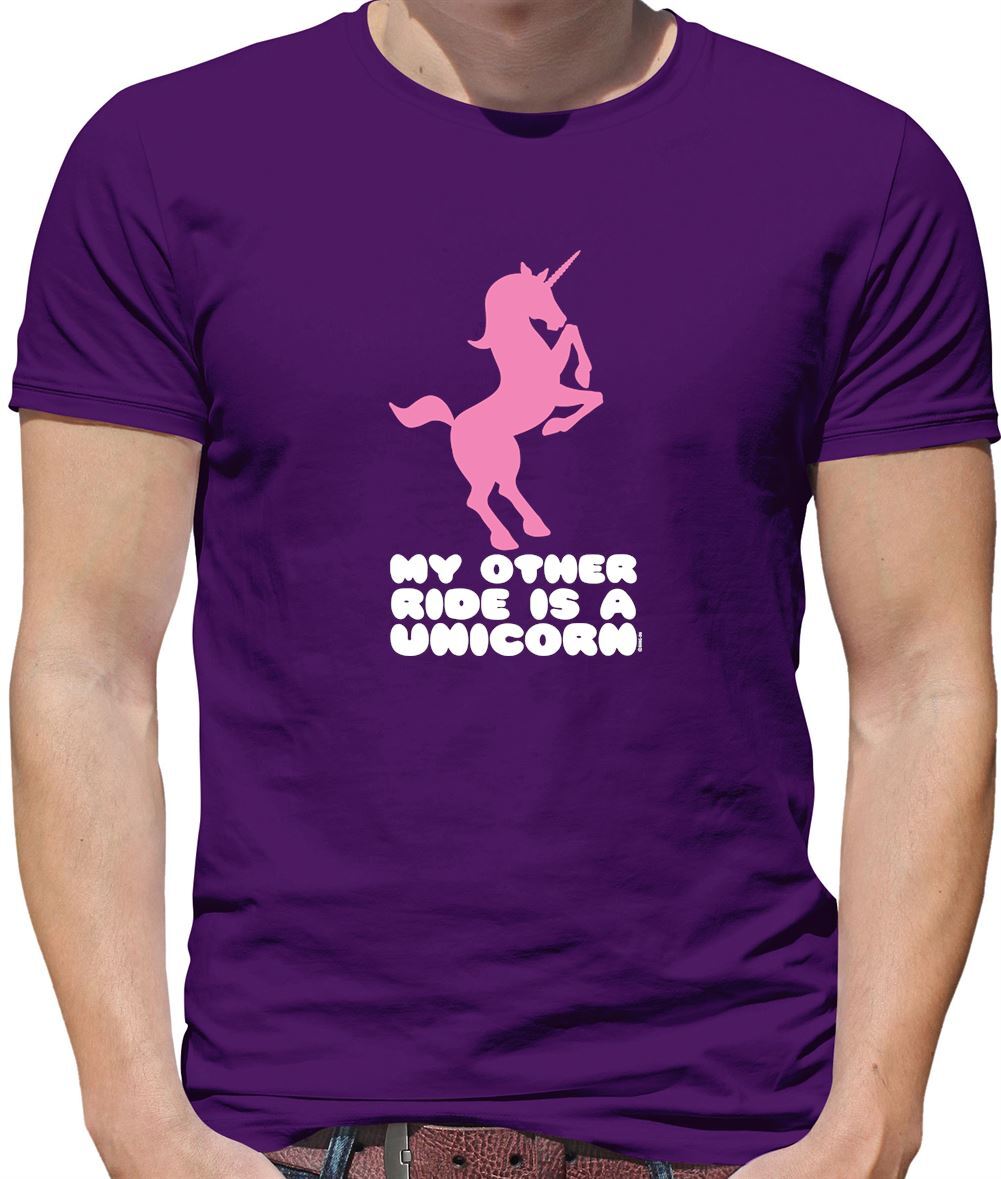 ALTRA My Other Ride Is A Unicorn T shirt da uomo unicorni unicorno amore divertente