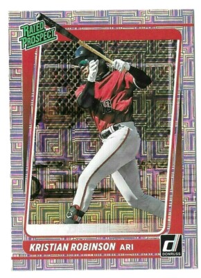 2021 Donruss Rated Prospect Vector #RP8 Kristian Robinson Diamondbacks Parallel