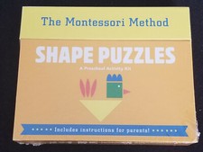 Shape Puzzles: A Preschool Activity Kit: Montessori Method - Brand New - Sealed