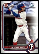 2022 Bowman #BP-90 Yhoswar Garcia Prospects