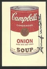 ANDY WARHOL -  CAMPBELL'S SOUP - POSTCARD of INTERVIEW magazine - PALERMO 79