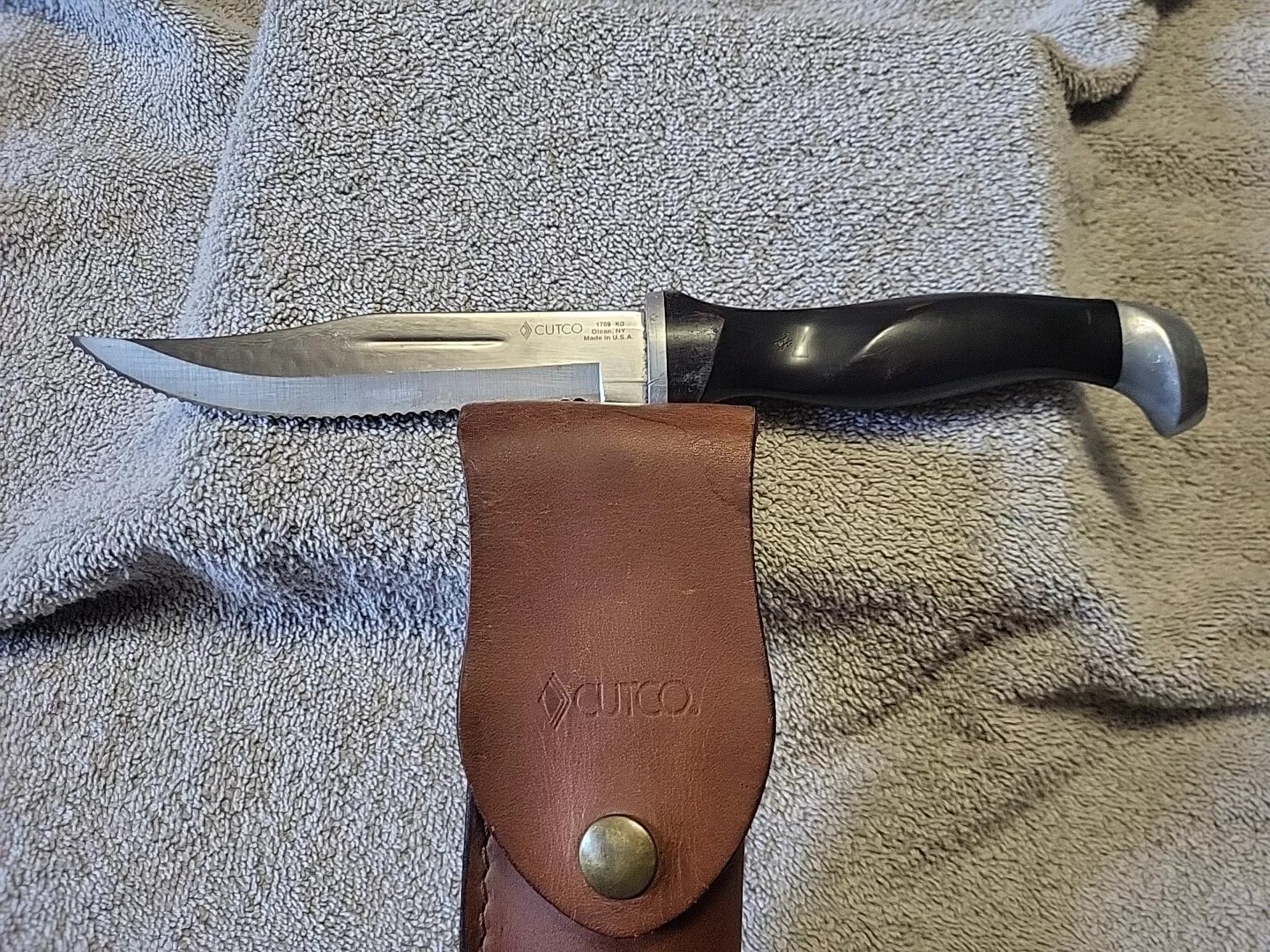 Cutco 1769 Serrated Hunting Knife W/Sheath eBay