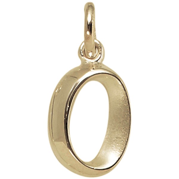 AnhäNger Buchstabe O 375 Gold Gelbgold 14,9X9,1Mm Halsschmuck BuchstabenanhäNger-image